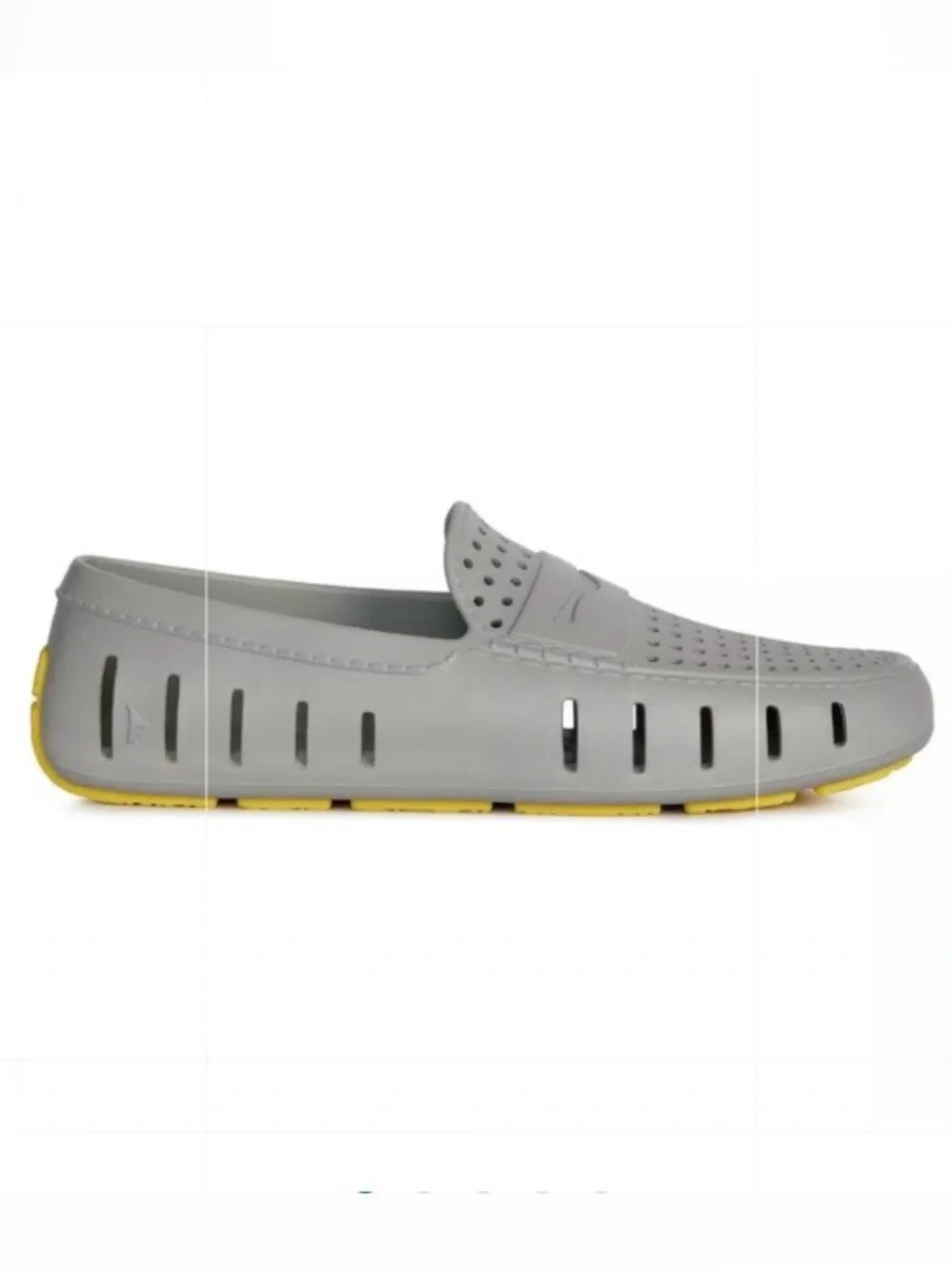 Floafers Country Club Classic Waterproof Driver Gray Yellow Loafers Men’s Size 9